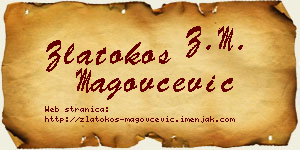 Zlatokos Magovčević vizit kartica